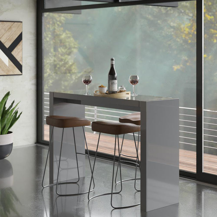 Aminia Counter Height Dining Table Wade Logan® Color: White