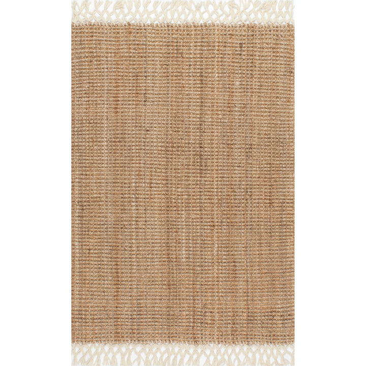 Werts Handmade Tufted Farmhouse Jute Tasseled Brown Rug Bay Isle Home™ Rug Size: Rectangle 4' x 6'