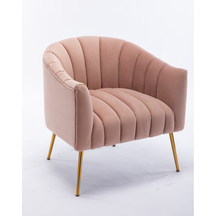 Murrow 28" W Tufted Velvet Armchair Willa Arlo™ Interiors Fabric: Pink Velvet