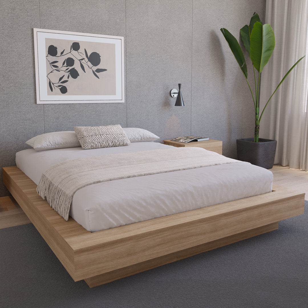Brix Platform Bed Wade Logan® Color: Brown