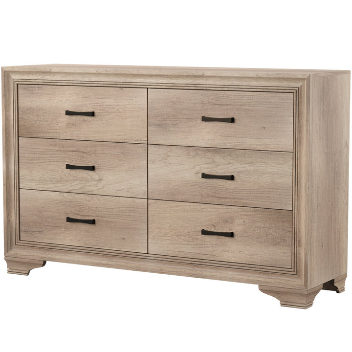 Eleora 6 Drawer 58" W Double Dresser Sand & Stable™
