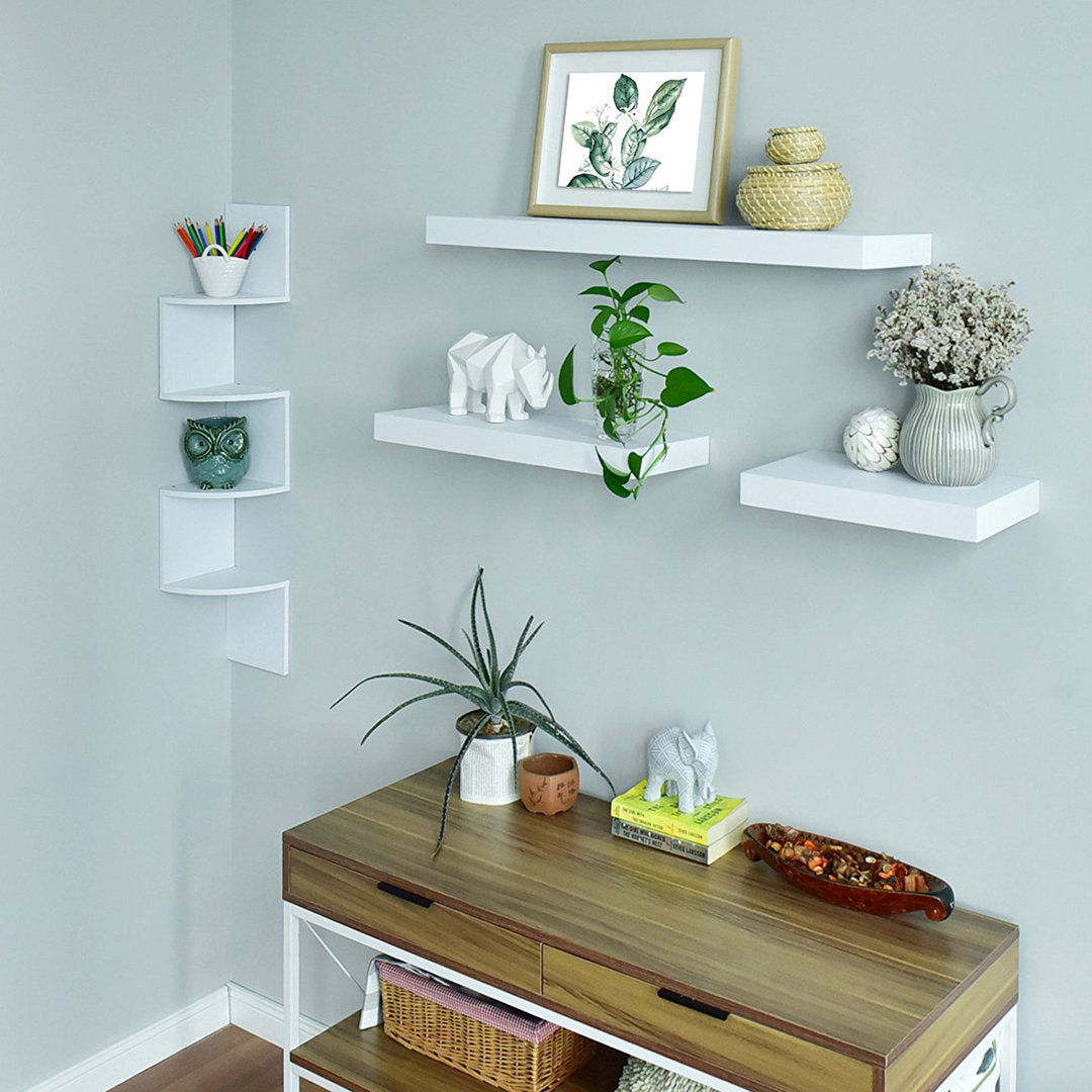 Bovina Floating Shelf Winston Porter Size: 2" H x 16" W x 9.25" D Finish: White