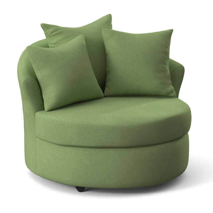 Alsup Barrel Chair Andover Mills™ Fabric: Oscar Kiwi