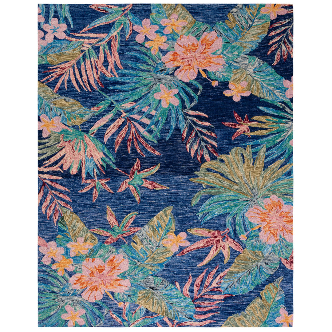 Toro Hand Tufted Wool Floral Rug Red Barrel Studio® Rug Size: Rectangle 10' x 14'