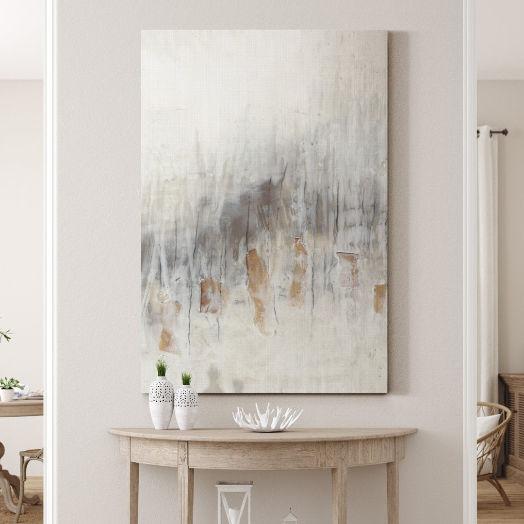 Seaglass Abstract I' - Painting Print on Canvas Latitude Run® Size: 48" H x 32" W x 1" D