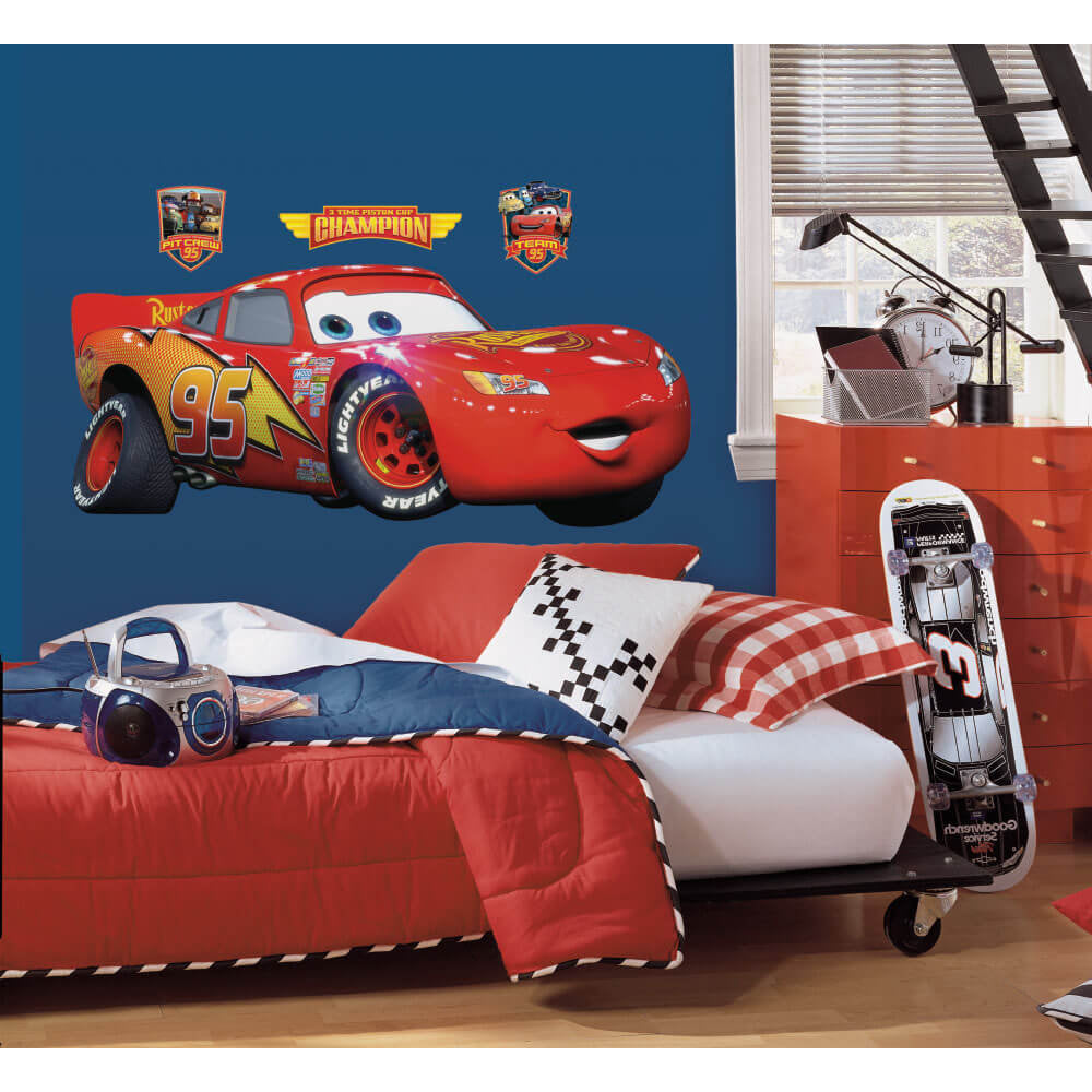 Cars Lightning McQueen Giant Wall Decal Room Mates