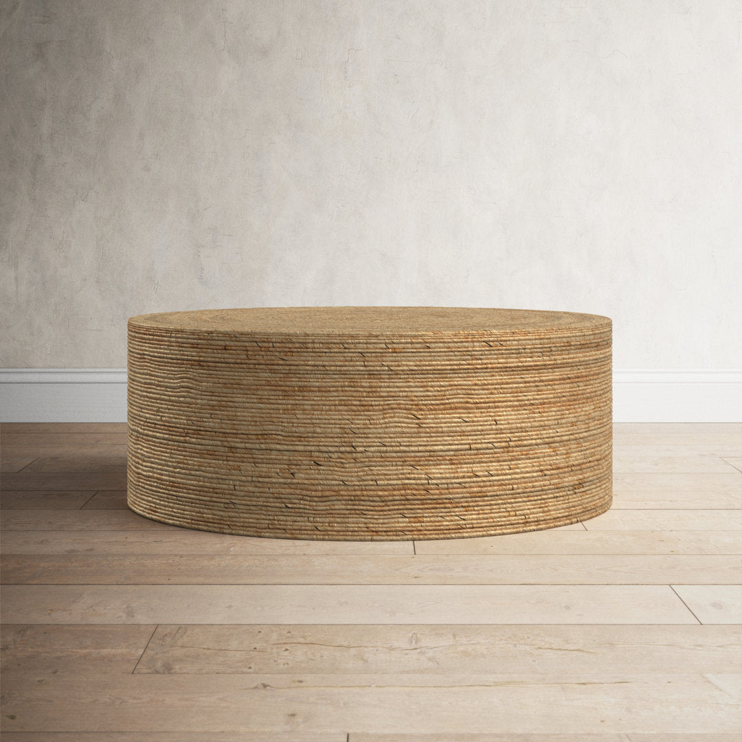 Evana Woven Drum Coffee Table Birch Lane™