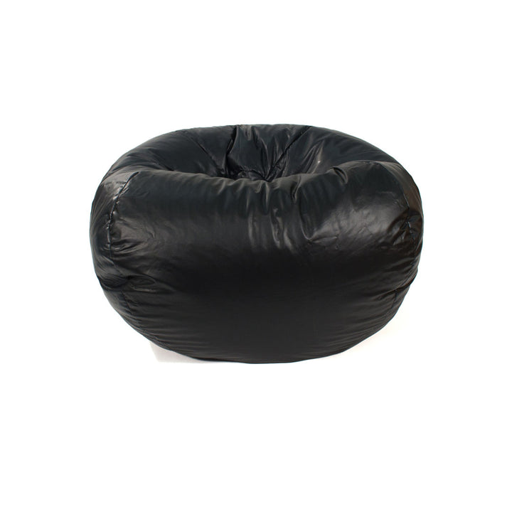 Classic Bean Bag Trule Size: Medium Body Fabric: Ebony Leather Look Vinyl