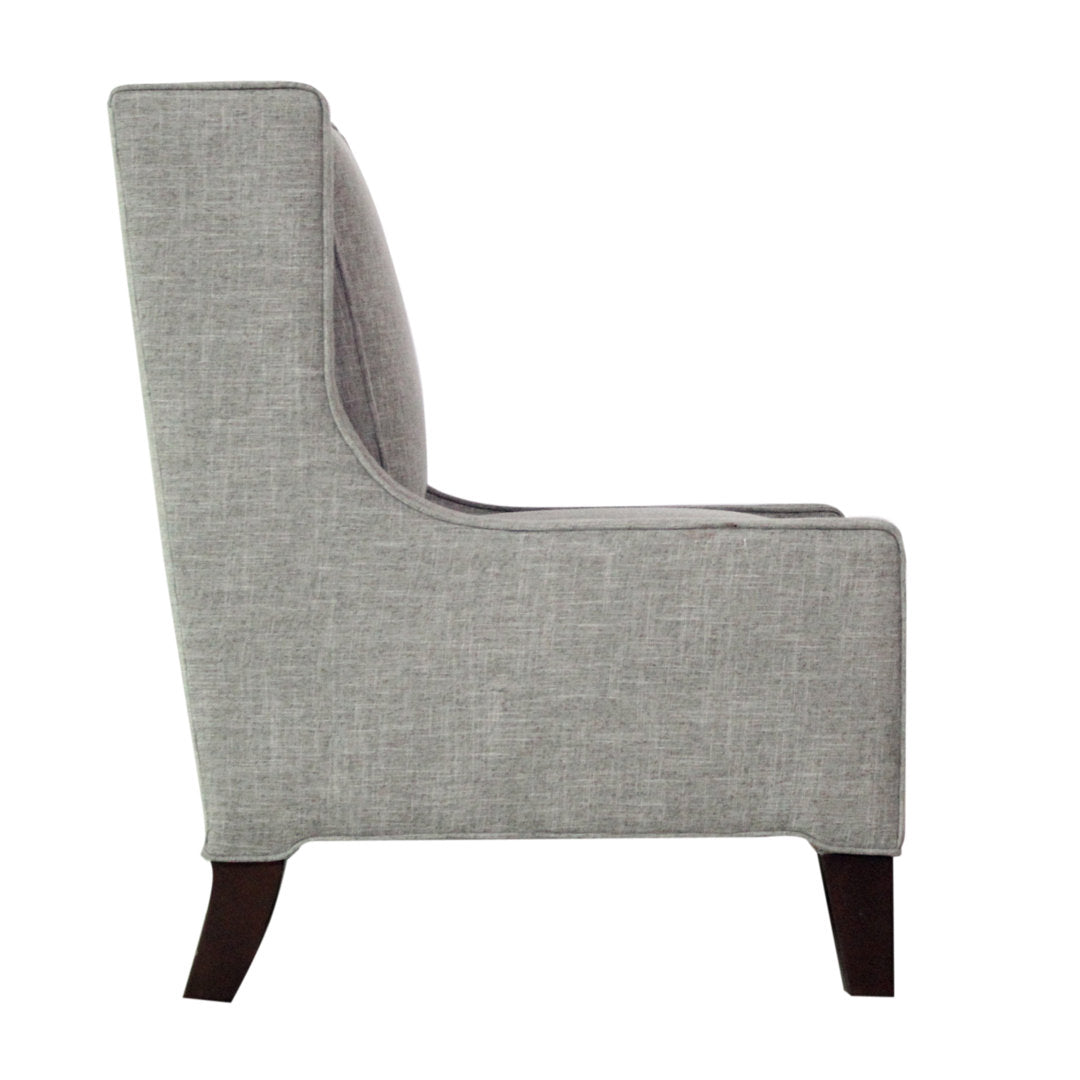 Lucy 26" W Slipper Chair Edgecombe Furniture Body Fabric: Archetype Quartz