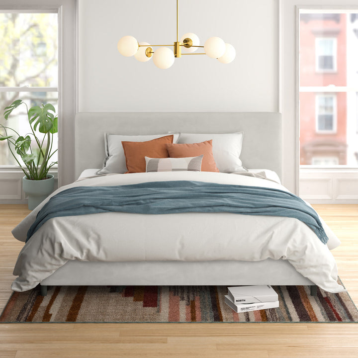 Pyburn Upholstered Low Profile Platform Bed Mercury Row® Color: Milano Snow Size: King