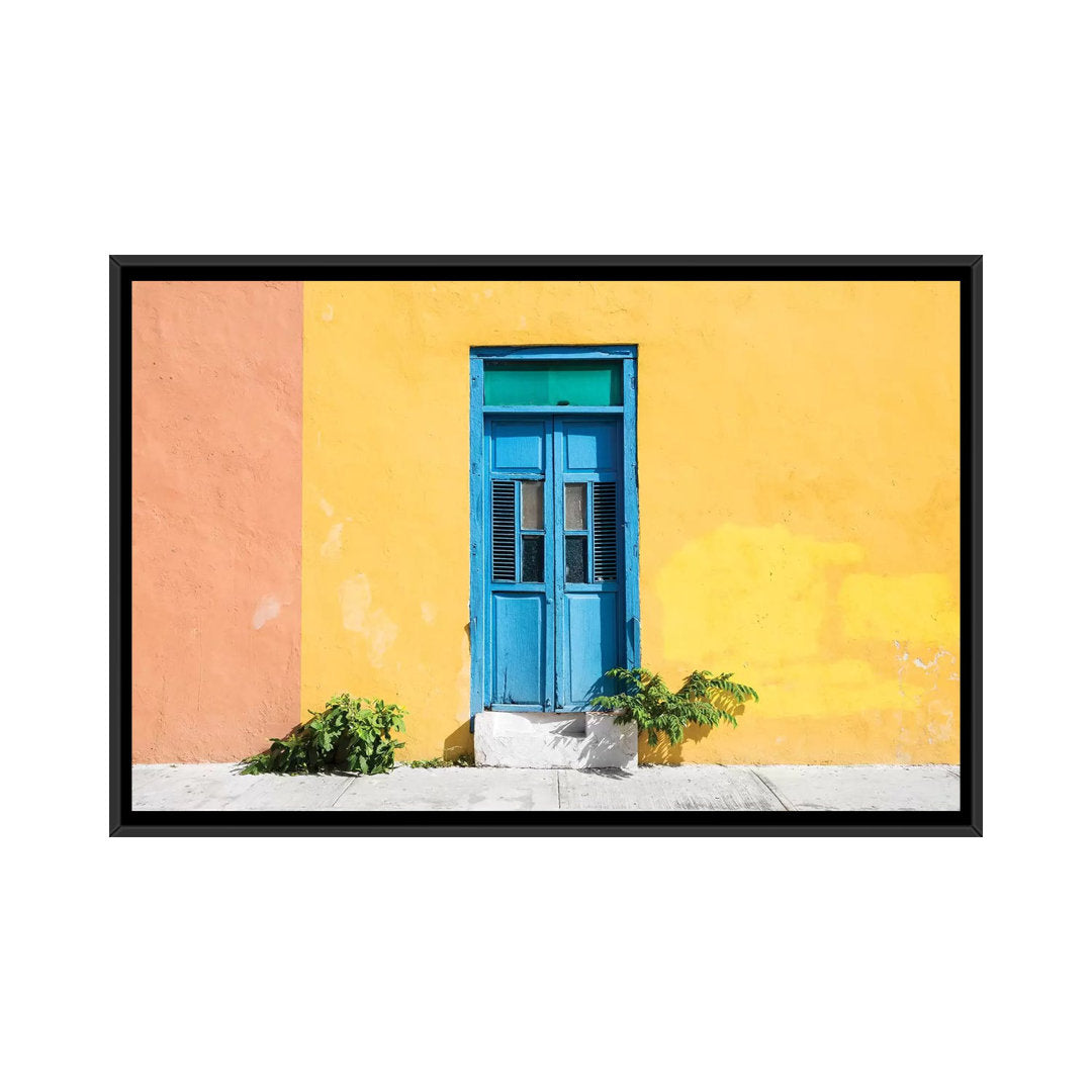 Colorful Street Wall' by Philippe Hugonnard - Gallery-Wrapped Canvas Giclée on Canvas East Urban Home Mat Color: No Mat Size: 40" H x 60" W x 1.5" D Format: Black Framed Canvas