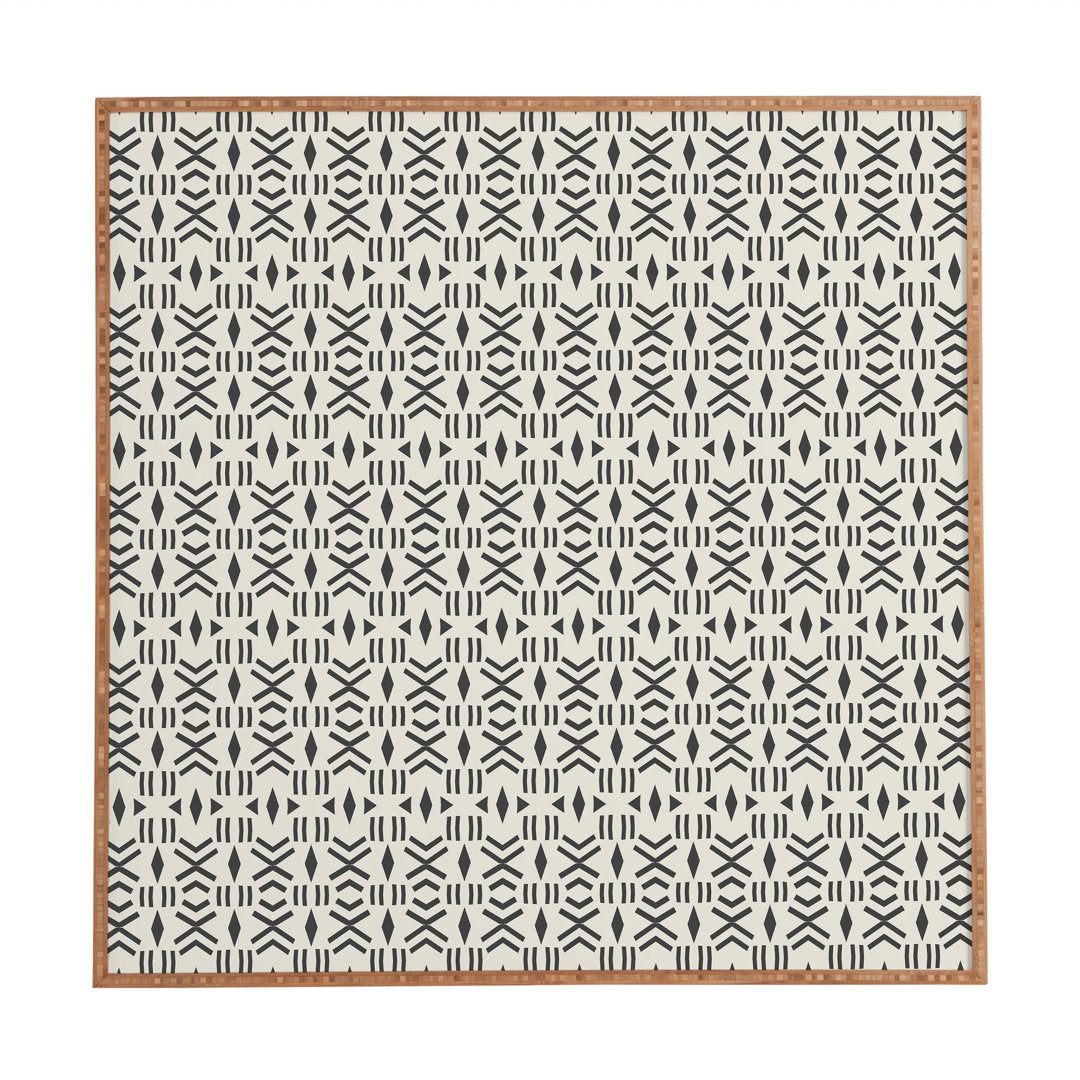 Geo Mudcloth by Holli Zollinger - Picture Frame Graphic Art Print on Wood Dakota Fields Size: 20" H x 20" W x 1" D