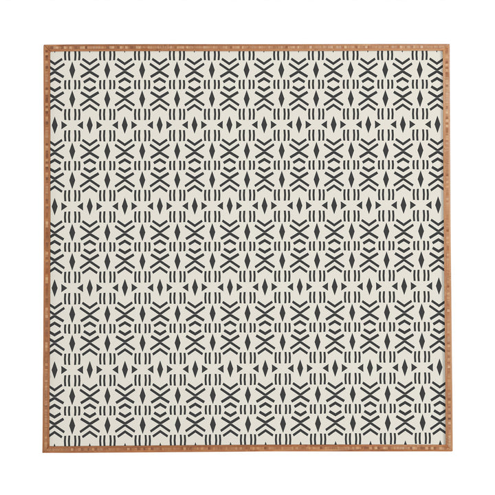 Geo Mudcloth by Holli Zollinger - Picture Frame Graphic Art Print on Wood Dakota Fields Size: 20" H x 20" W x 1" D