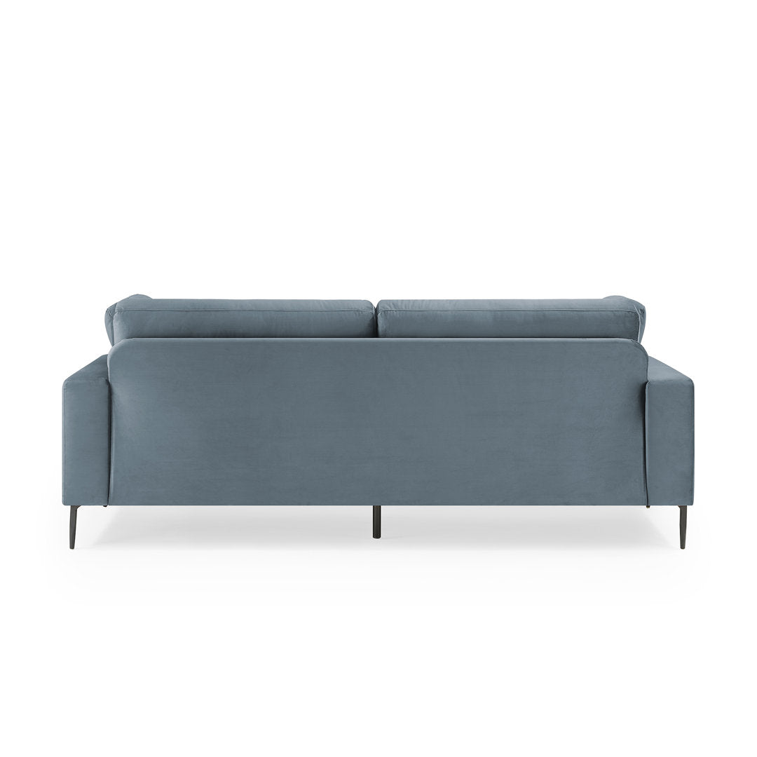 Jeses MINIMORE Modern Style Etta 84.3" Mid-Century Modern Design Sofa Corrigan Studio® Fabric: Light Blue Velvet
