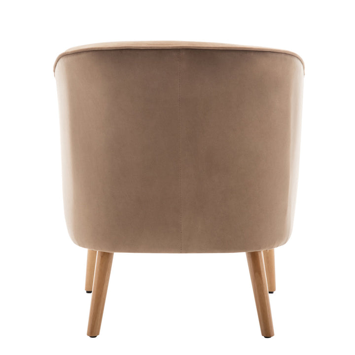 Marzi Barrel Chair Joss & Main Fabric: Brown Velvet