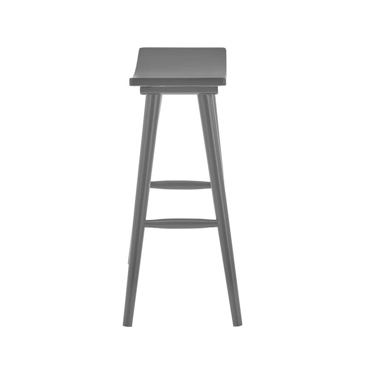 Ashray Solid Wood 24.25" Counter Stool (Set of 2) Wade Logan® Color: Gray