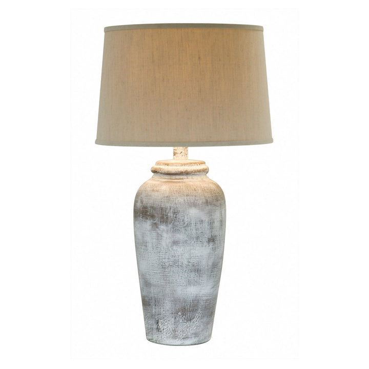 Neith 31" Table Lamp World Menagerie Base Color: Stone White/Beige