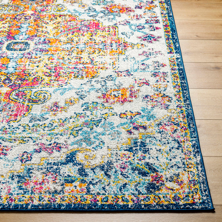 Hillsby Oriental Blue/Orange Area Rug Mistana™ Rug Size: Oval 5' x 8'