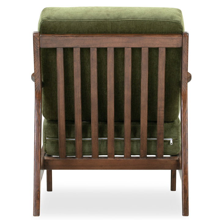Gabe Fabric Upholstered Lounge Armchair Joss & Main Upholstery Color: Distressed Green Velvet