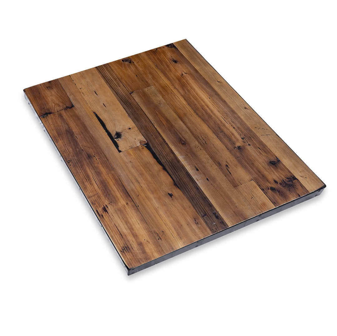 Heirloum Rectangular Metal Edge Table Top Heirloum Size: 1.5" H x 36" L x 36" W