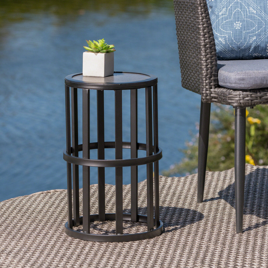 Hargraves Stone/Concrete Side Table Williston Forge