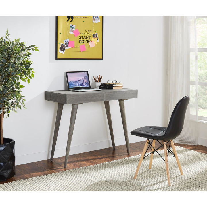 Chicago Desk Union Rustic Color: Gray
