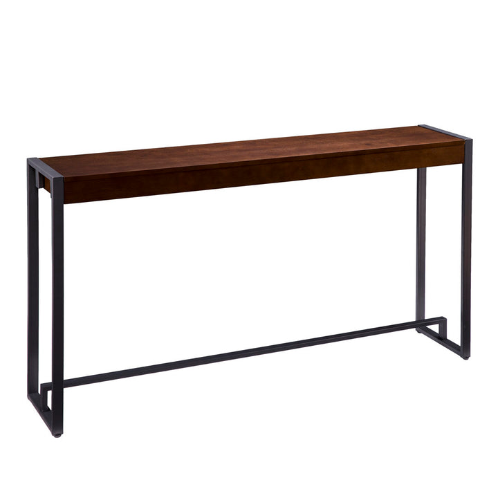 Danille Console Table Williston Forge Color: Dark Tobacco / Gunmetal