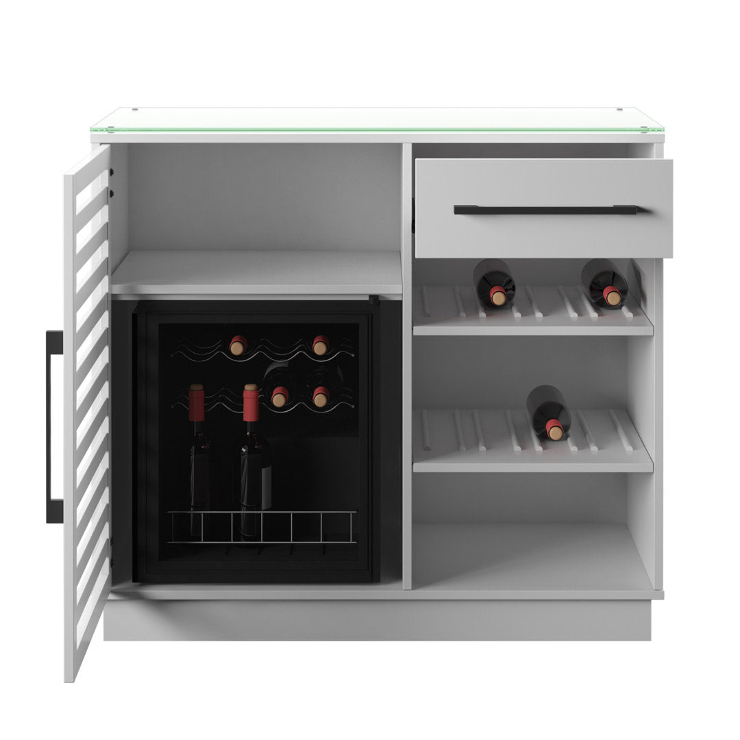 Williford Refrigerated Cooler Bar Cabinet Wade Logan® Color: White