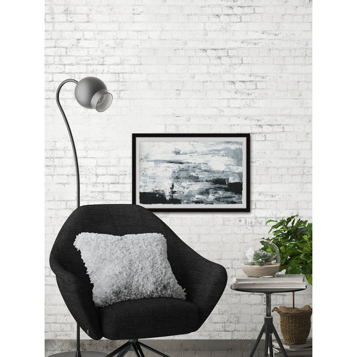 Black and White Smudges III' by Parvez Taj - Picture Frame Painting Print on Paper Williston Forge Size: 30" H x 45" W x 1.5" D