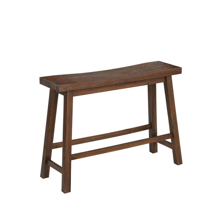 Colynn 4 - Person Counter Height Rubberwood Solid Wood Dining Set Dakota Fields Color: Chestnut Wire-Brush