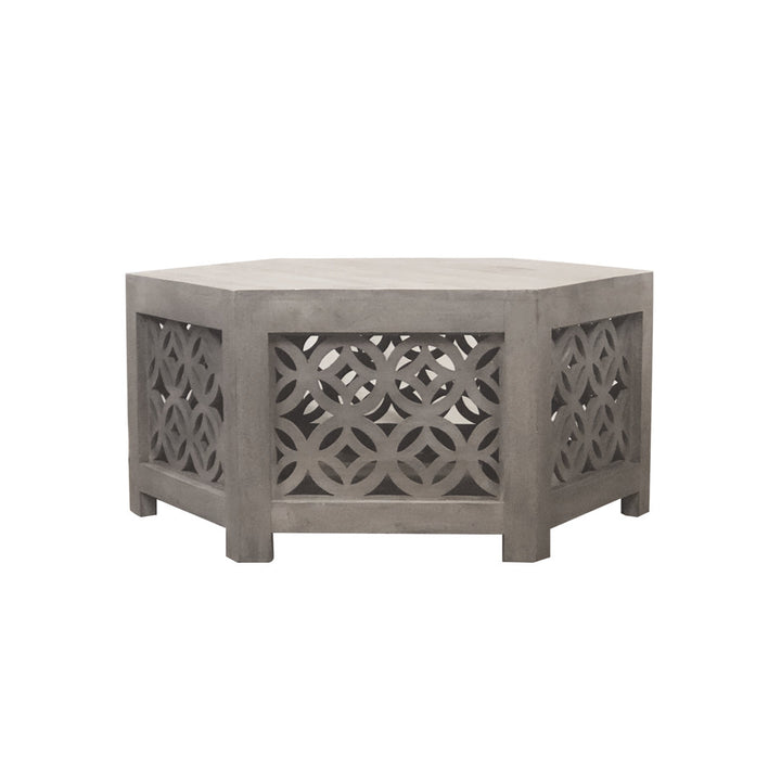 Sandlin Solid Wood Coffee Table Bungalow Rose Size: 18" H x 34" L x 34" W
