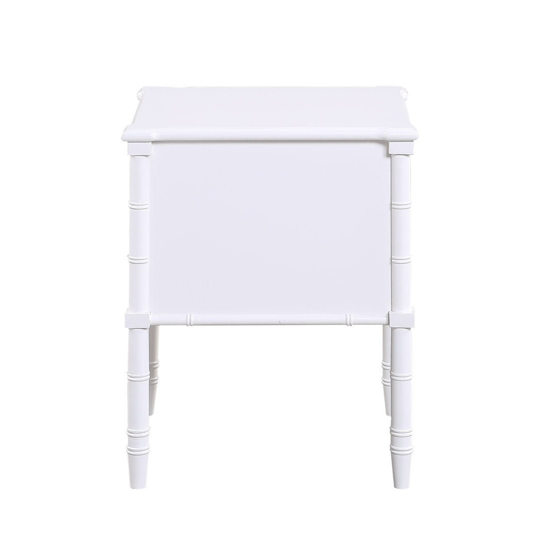Peggy 2-Drawer Nightstand Three Posts™ Color: White