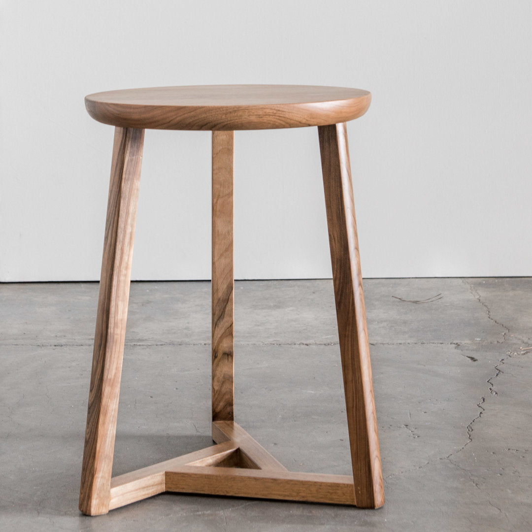 Virgo Solid Wood Cross Legs End Table AllModern Color: Light Walnut