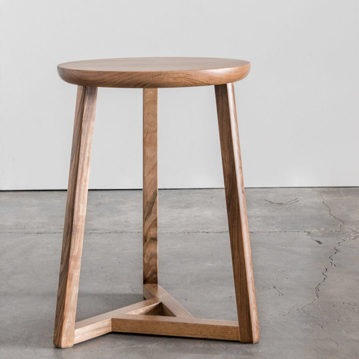 Virgo Solid Wood Cross Legs End Table AllModern Color: Light Walnut