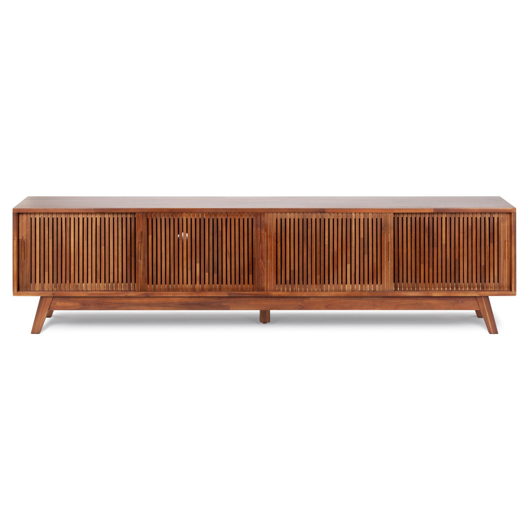 Burton 79'' Media Console AllModern Color: Brown