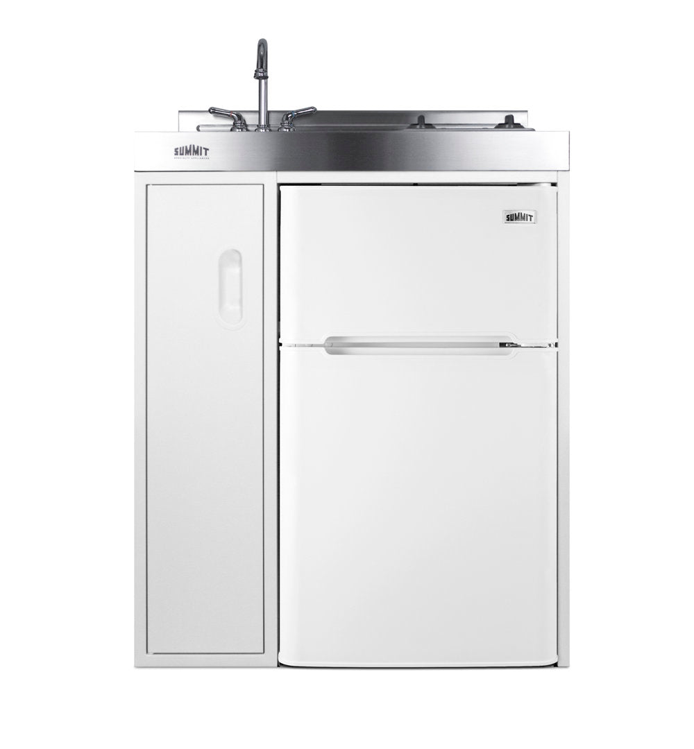 Summit Appliance All-In-One Combo Kitchens 2.93 Cubic Feet cu. ft. Mini Fridge with Freezer Kitchenette Summit Appliance