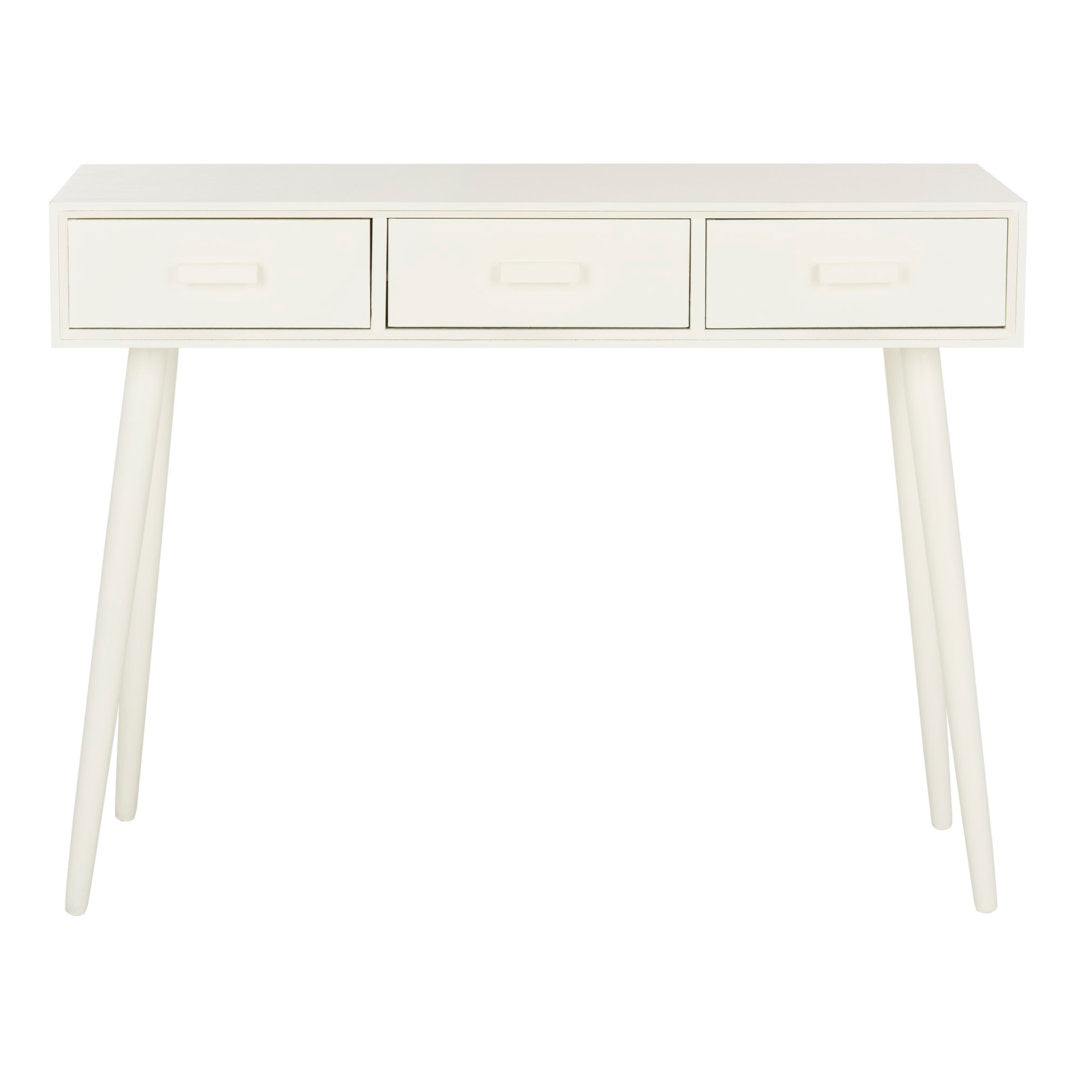 Brycon 41.8" Console Table George Oliver Color: Distressed White
