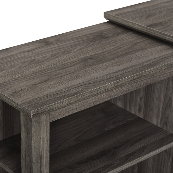 Woodbury 70" Media Console with Electric Fireplace Millwood Pines Color: Slate Gray