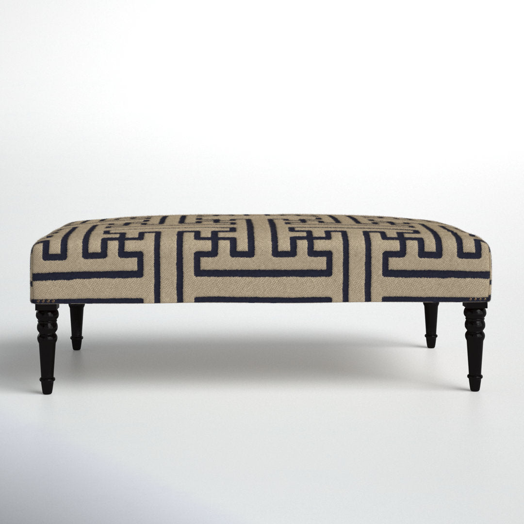 Gilyard 52" Rectangle Geometric Standard Ottoman Langley Street®