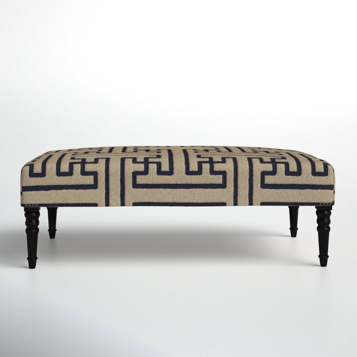 Gilyard 52" Rectangle Geometric Standard Ottoman Langley Street®