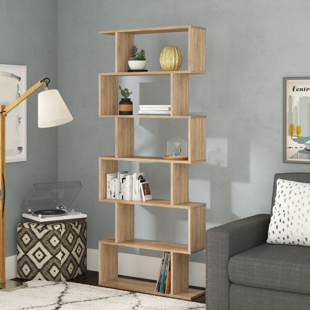Susann 75.5" H x 31.5" W Geometric Bookcase Wrought Studio™