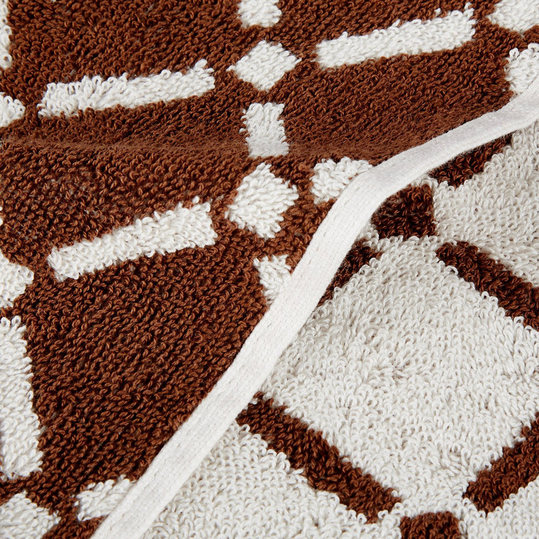 Marito 100% Cotton Bath Sheets (Set of 2) Wrought Studio™ Color: Chocolate/Cream