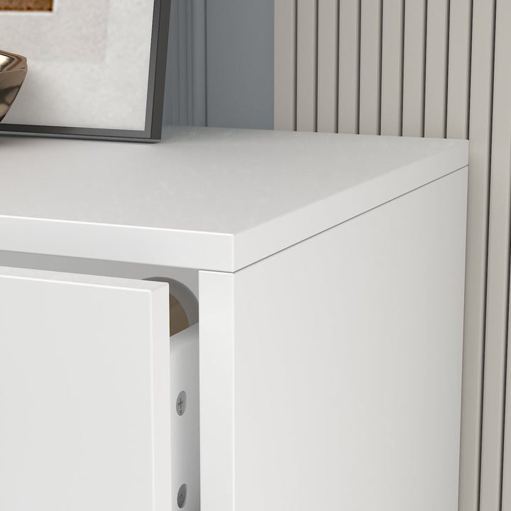 Hoschton 6 Drawer 47.2'' W Double Dresser Willa Arlo™ Interiors Color: White