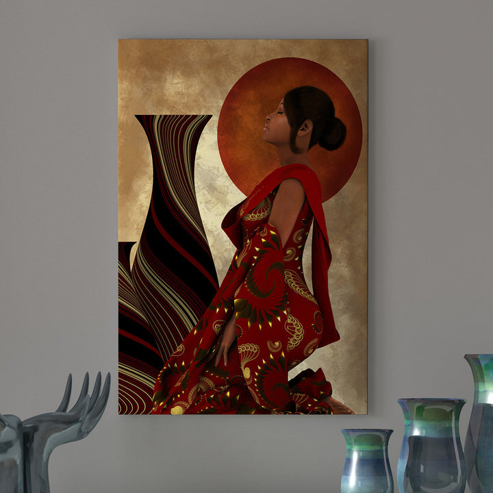Devoted Prayer 2 Christian African American' Graphic Art Print on Canvas World Menagerie Size: 45" H x 30" W x 1.5" D