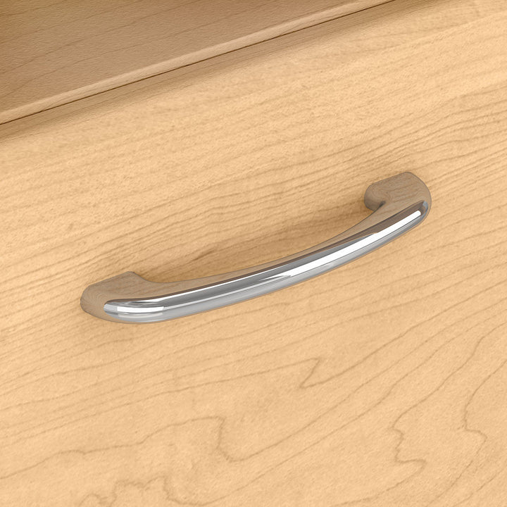 Shelonda L-Shape Executive Desk with Hutch Latitude Run® Color: Natural Maple