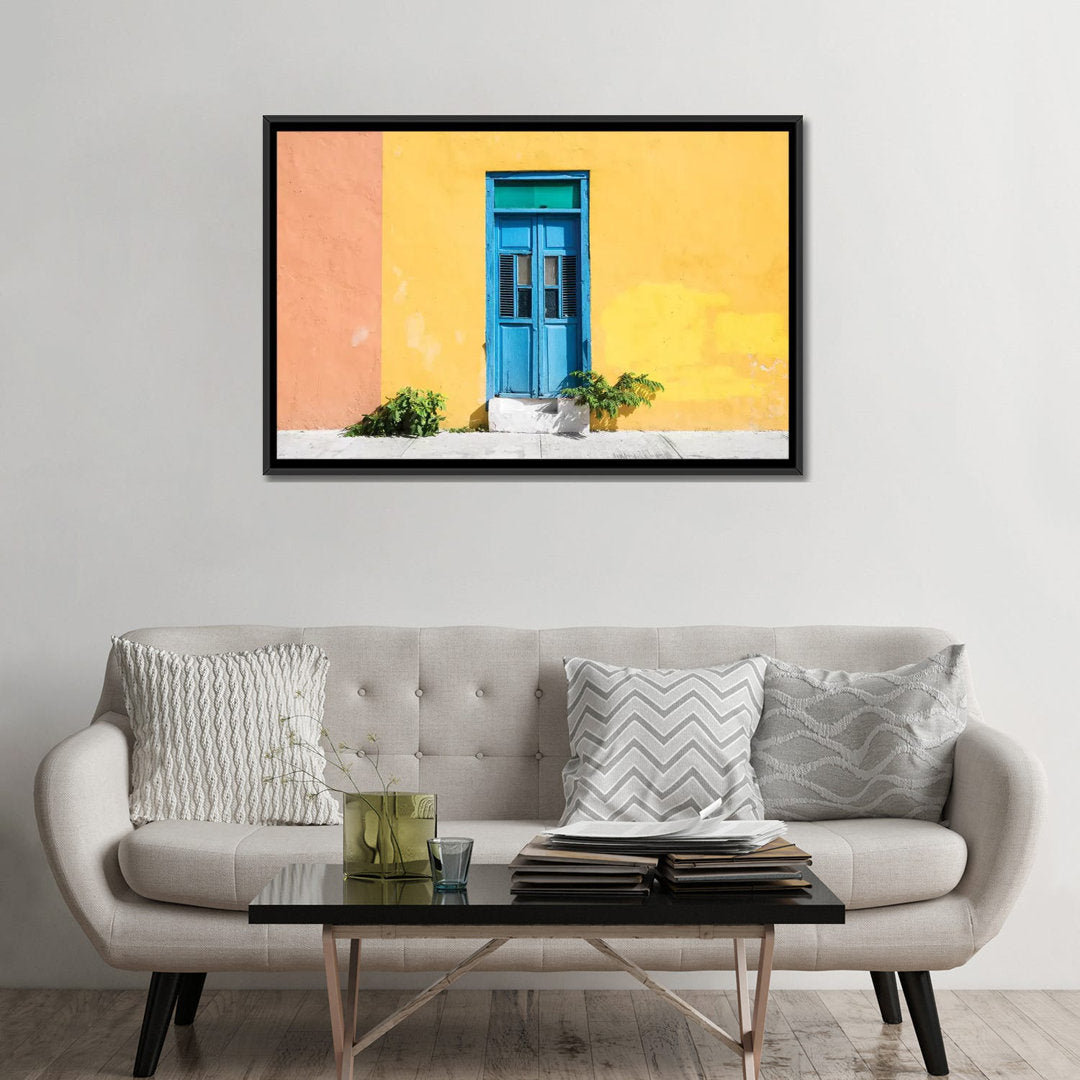 Colorful Street Wall' by Philippe Hugonnard - Gallery-Wrapped Canvas Giclée on Canvas East Urban Home Mat Color: No Mat Size: 40" H x 60" W x 1.5" D Format: Black Framed Canvas