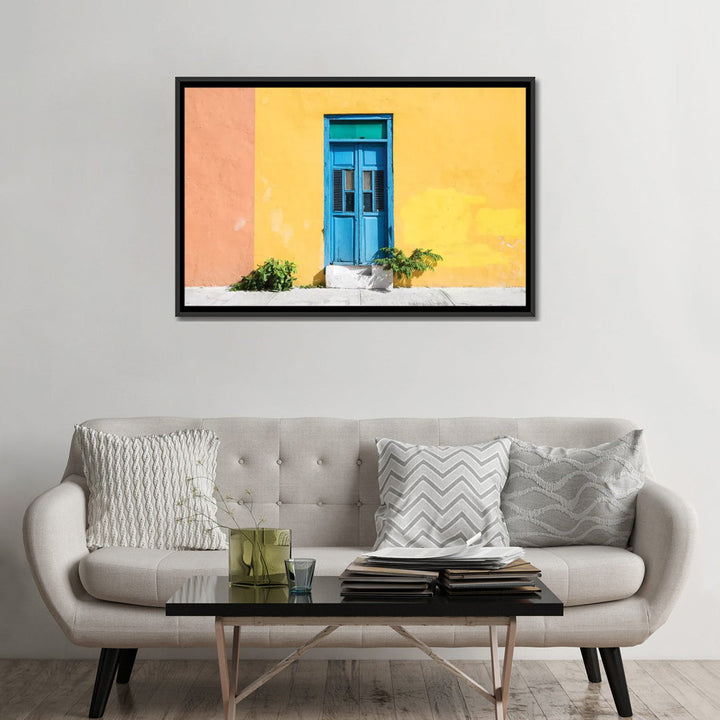 Colorful Street Wall' by Philippe Hugonnard - Gallery-Wrapped Canvas Giclée on Canvas East Urban Home Mat Color: No Mat Size: 40" H x 60" W x 1.5" D Format: Black Framed Canvas