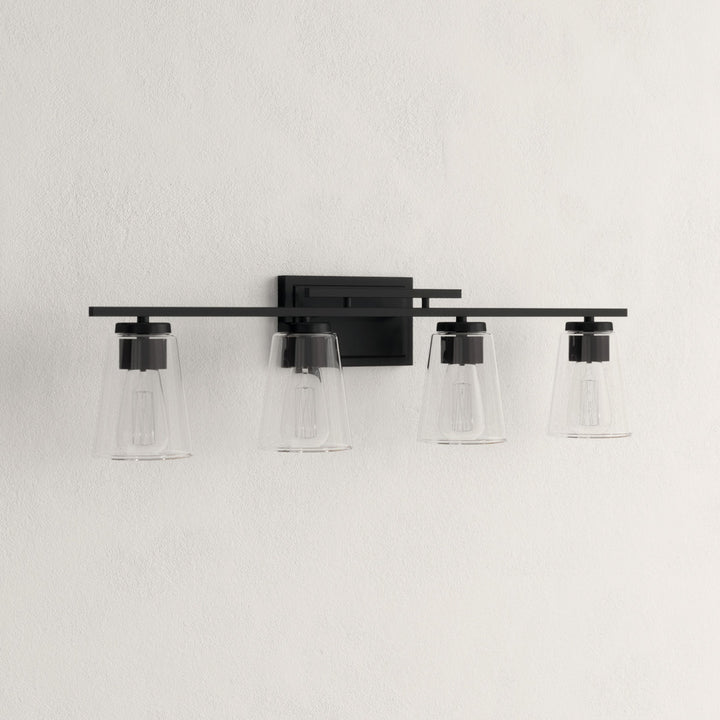 Averi 4-Light Dimmable Vanity light Three Posts™ Finish: Black