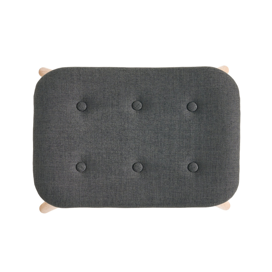 Dayon 68.58Cm Wide Tufted Polyester Lounge Chair and Ottoman George Oliver Fabric: Dark Gray  Polyester Blend