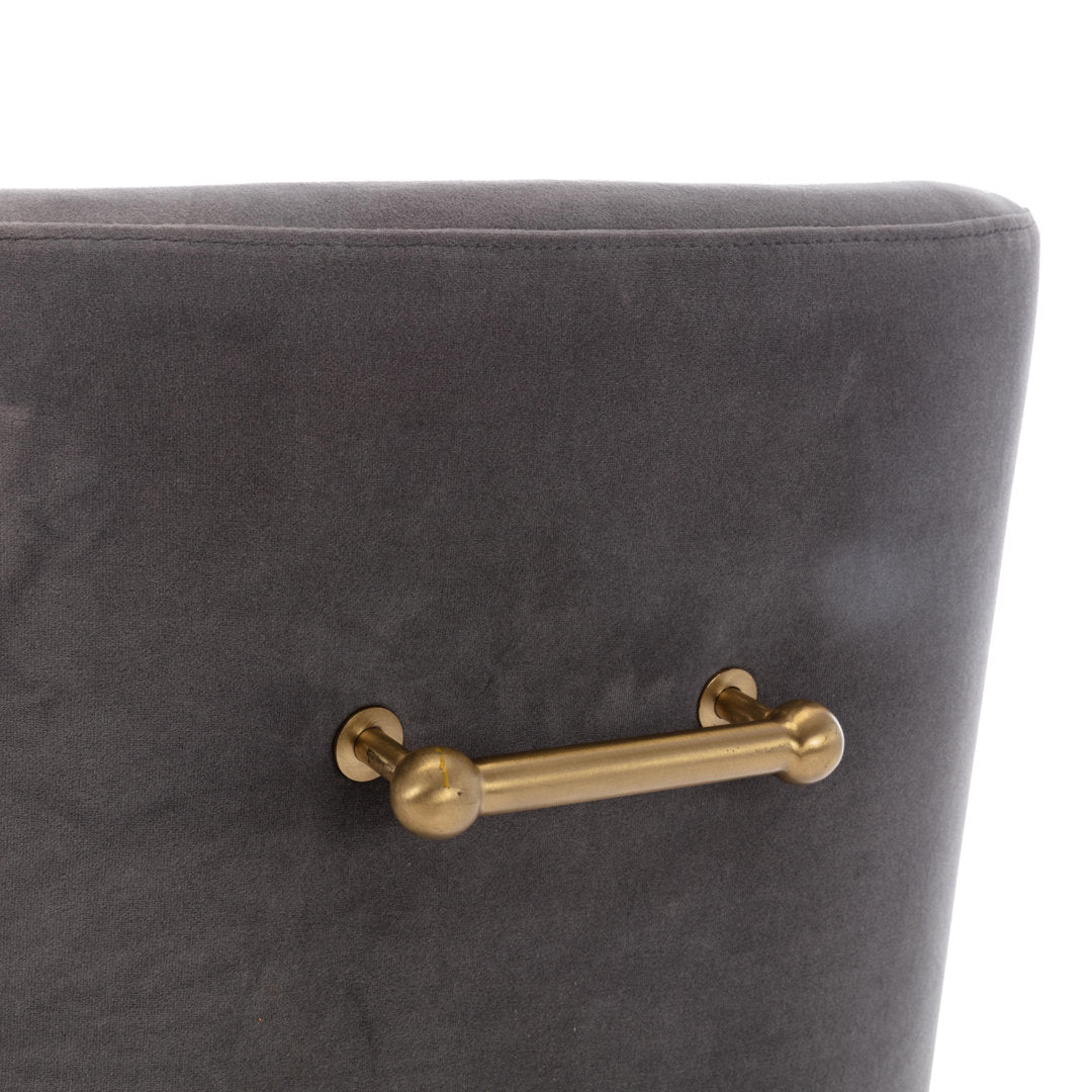 Magallanes Velvet Upholstered Side Chair (Set of 2) Willa Arlo™ Interiors Upholstery Color: Gray